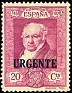 Spain - 1930 - Goya - 20 CTS - Lilac - Painter,Goya, Spain - Edifil 516 - URGENTE Portrait Francisco de Goya for Vicente Lopez - 0